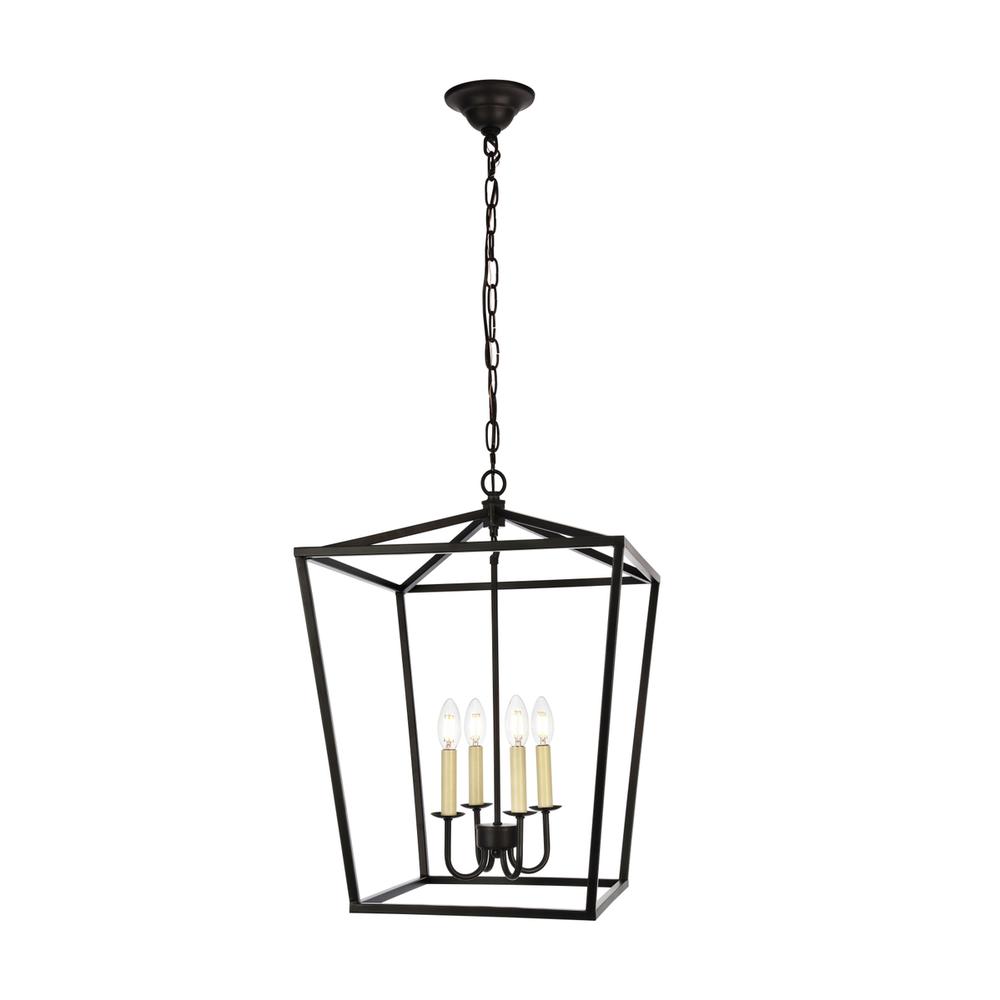 Maddox Collection Pendant D17 H24.25 Lt:4 Black Finish. Picture 1
