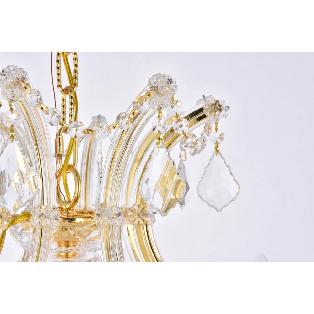 Maria Theresa 9 Light Gold Chandelier Clear Royal Cut Crystal. Picture 5