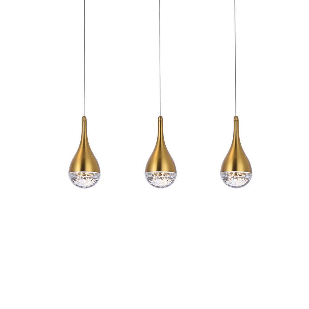 Amherst 24 Inch Led Pendant In Satin Gold. Picture 2