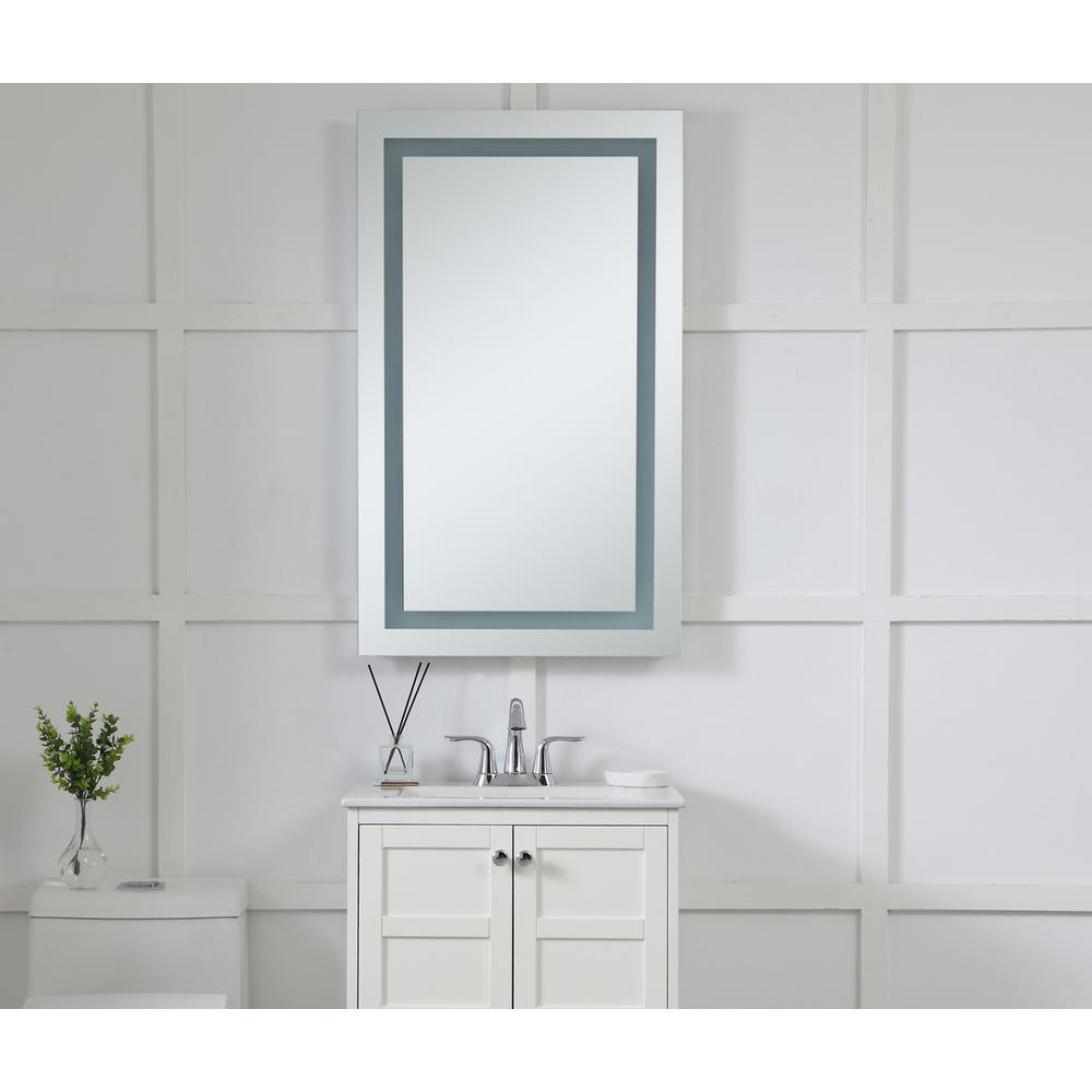 Led Hardwired Mirror Rectangle W24H40 Dimmable 3000K. Picture 2
