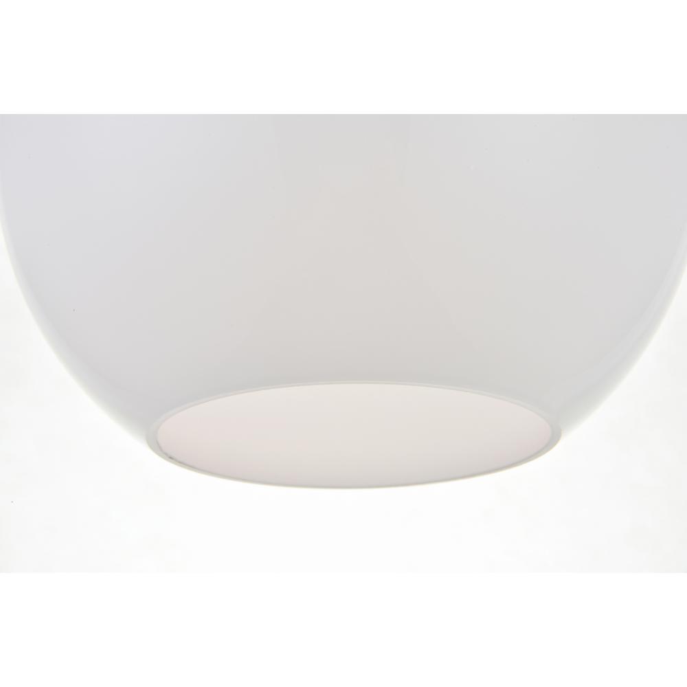 Baxter 1 Light Chrome Pendant With Frosted White Glass. Picture 5