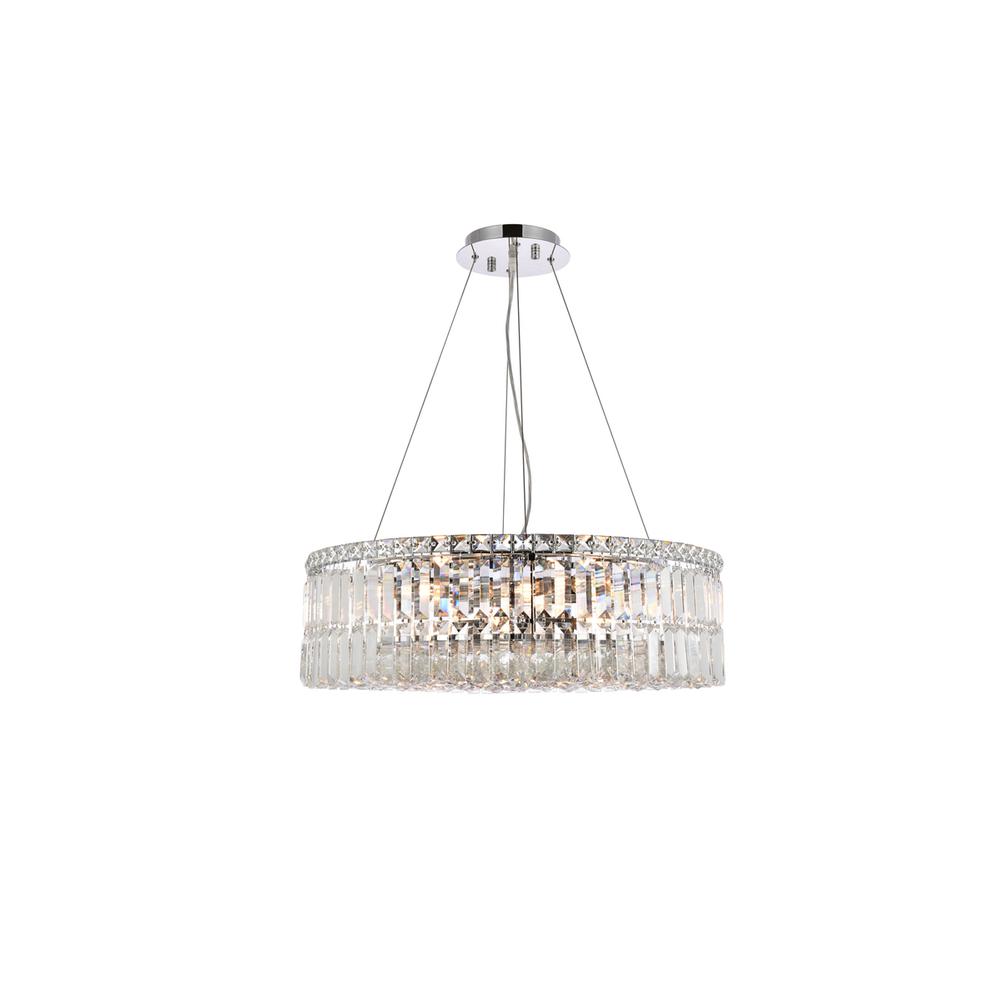 Maxime 12 Light Chrome Chandelier Clear Royal Cut Crystal. Picture 1
