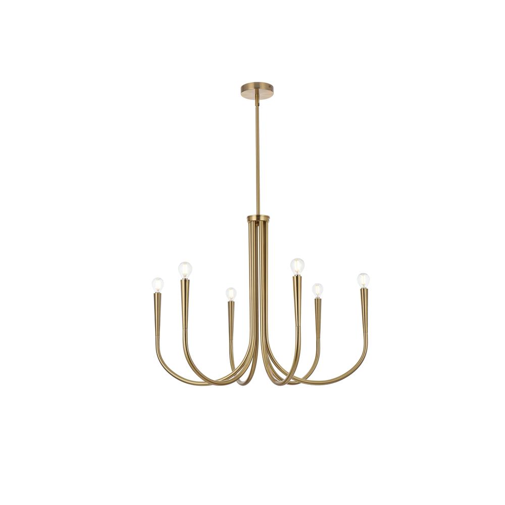 Layne 30 Inch Chandelier In Gold. Picture 1