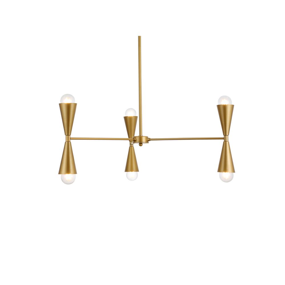 Cade 34 Inch Pendant In Brass. Picture 2
