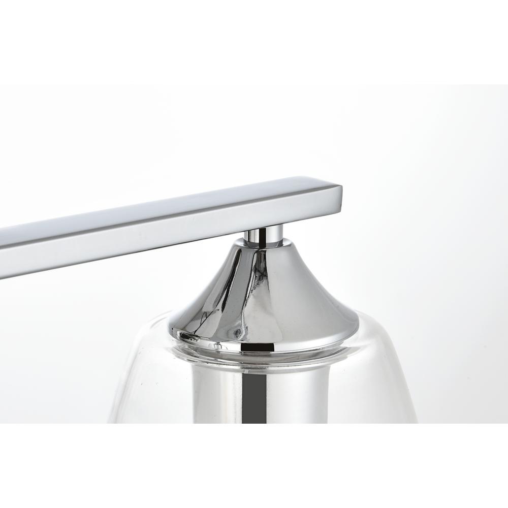 Harris 2 Light Chrome And Clear Bath Sconce. Picture 6