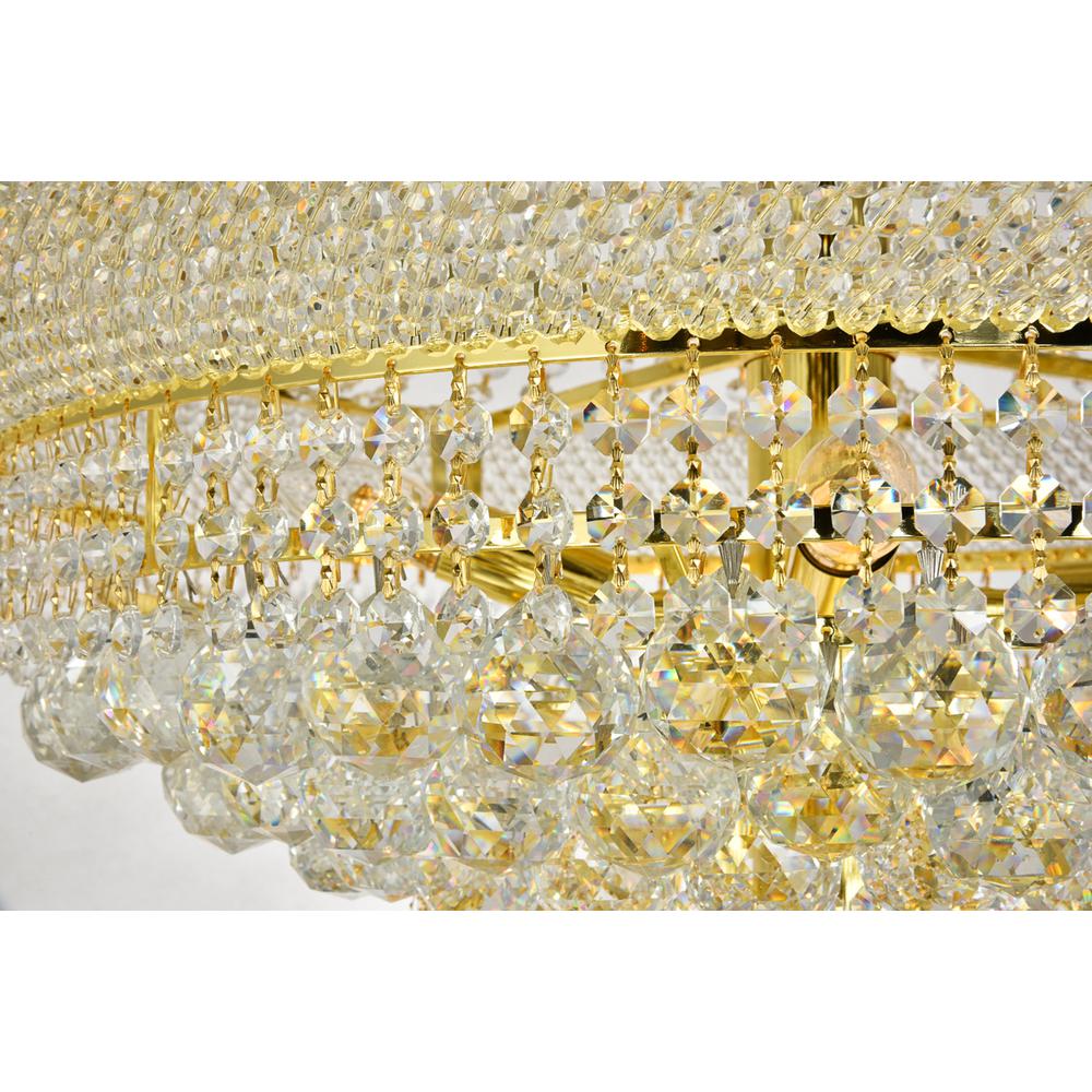 Primo 32 Light Gold Chandelier Clear Royal Cut Crystal. Picture 3