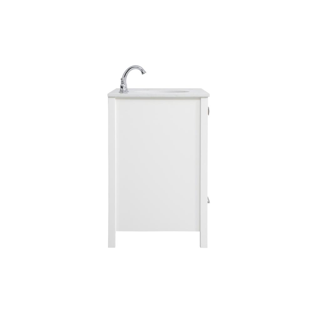 36 Inch Single Bathroom Vanity In White. Picture 13