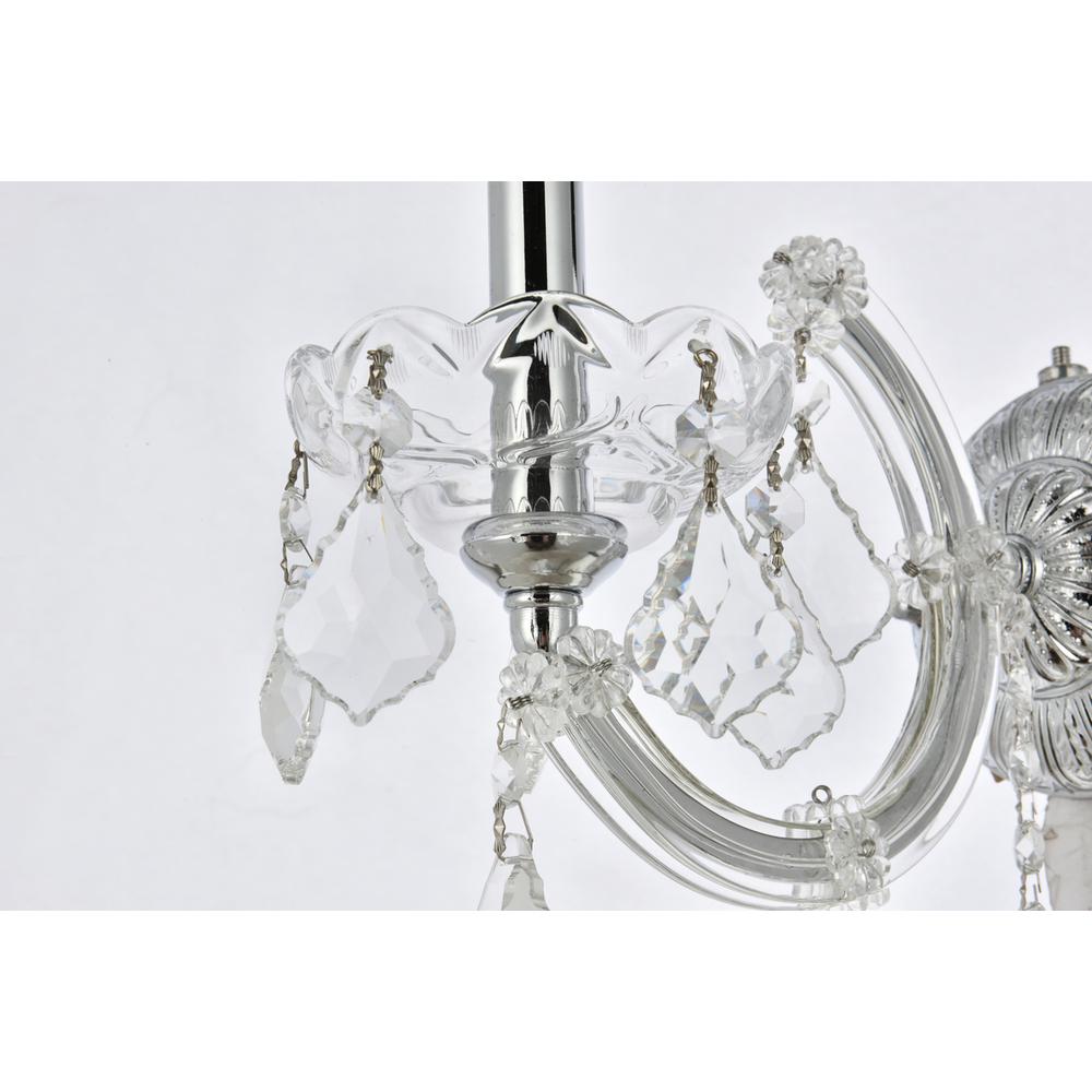 Maria Theresa 1 Light Chrome Wall Sconce Clear Royal Cut Crystal. Picture 5