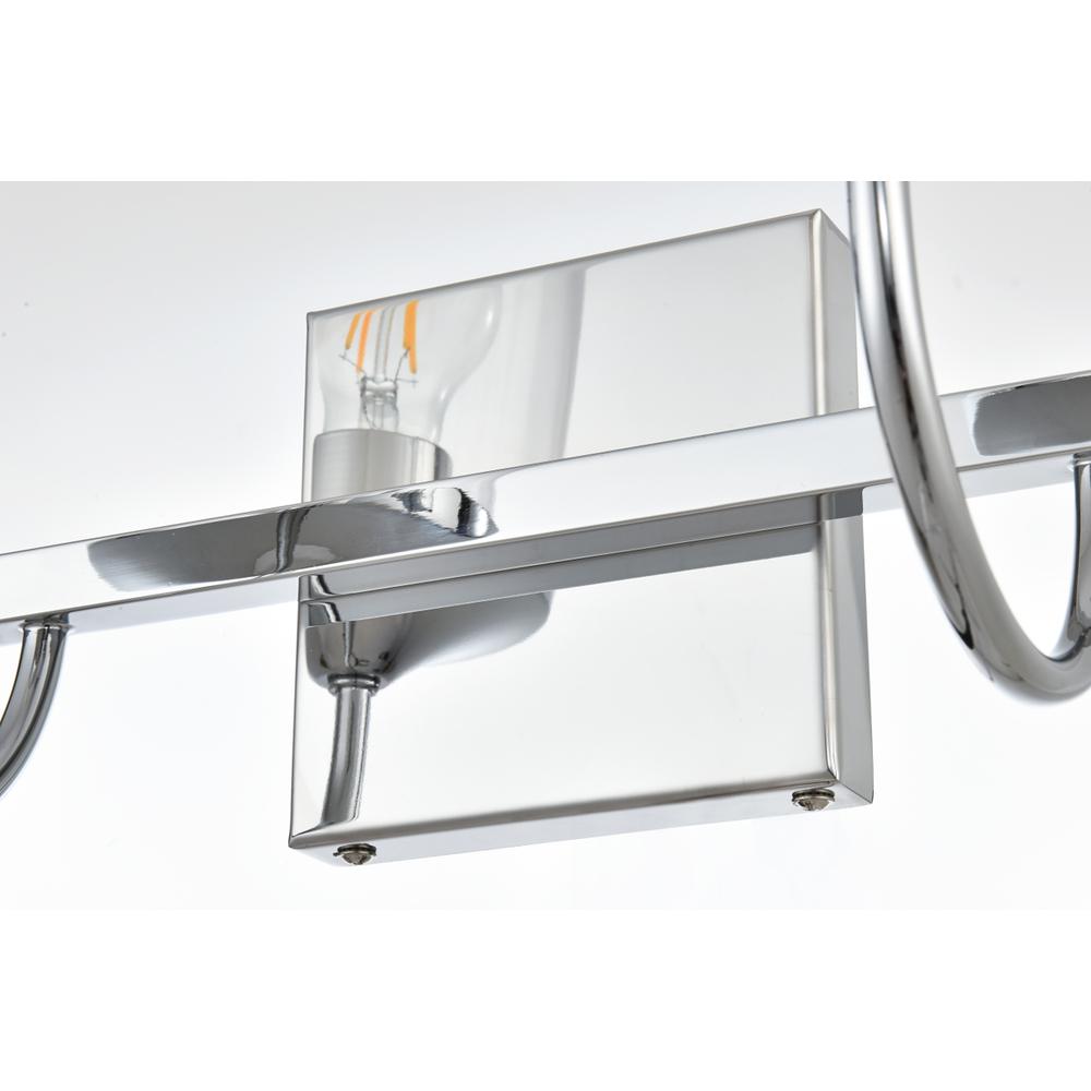 Avani 2 Light Chrome And Clear Bath Sconce. Picture 6