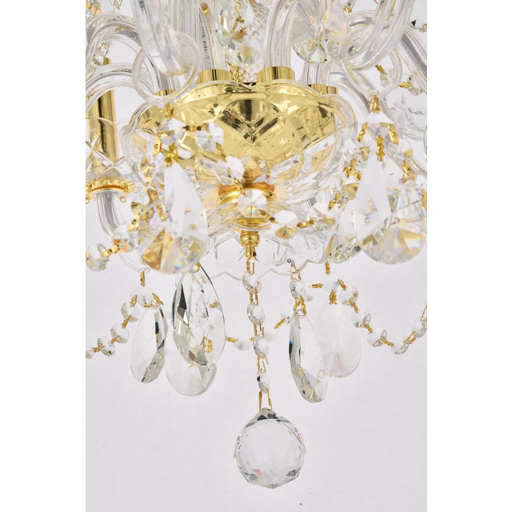 Princeton 8 Light Gold Chandelier Clear Royal Cut Crystal. Picture 3
