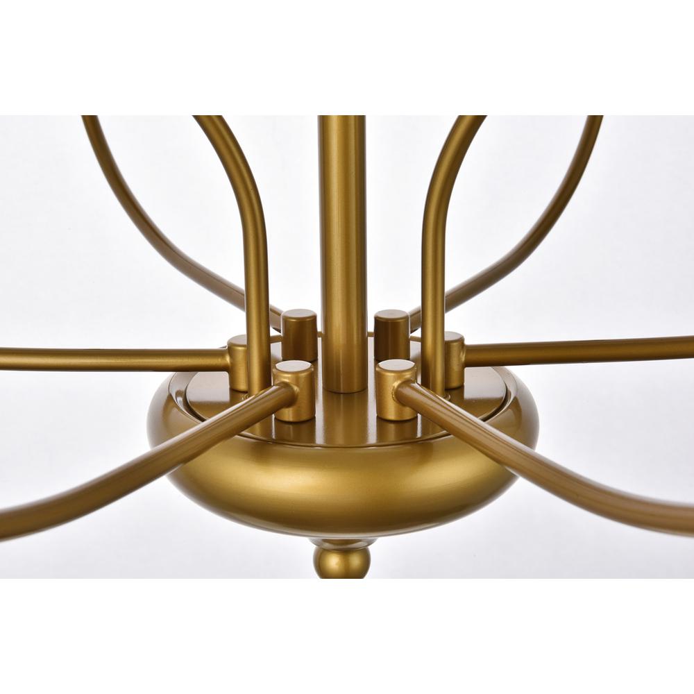 Westley 9 Lights Pendant In Brass. Picture 5