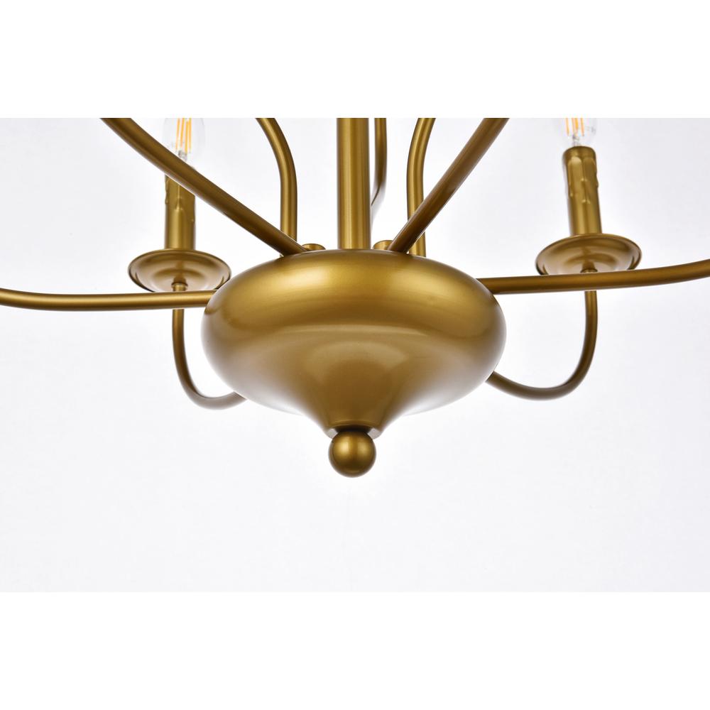 Westley 9 Lights Pendant In Brass. Picture 3