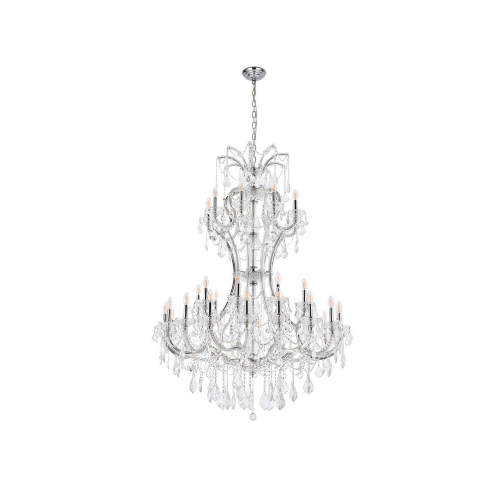 Maria Theresa 36 Light Chrome Chandelier Clear Royal Cut Crystal. Picture 6