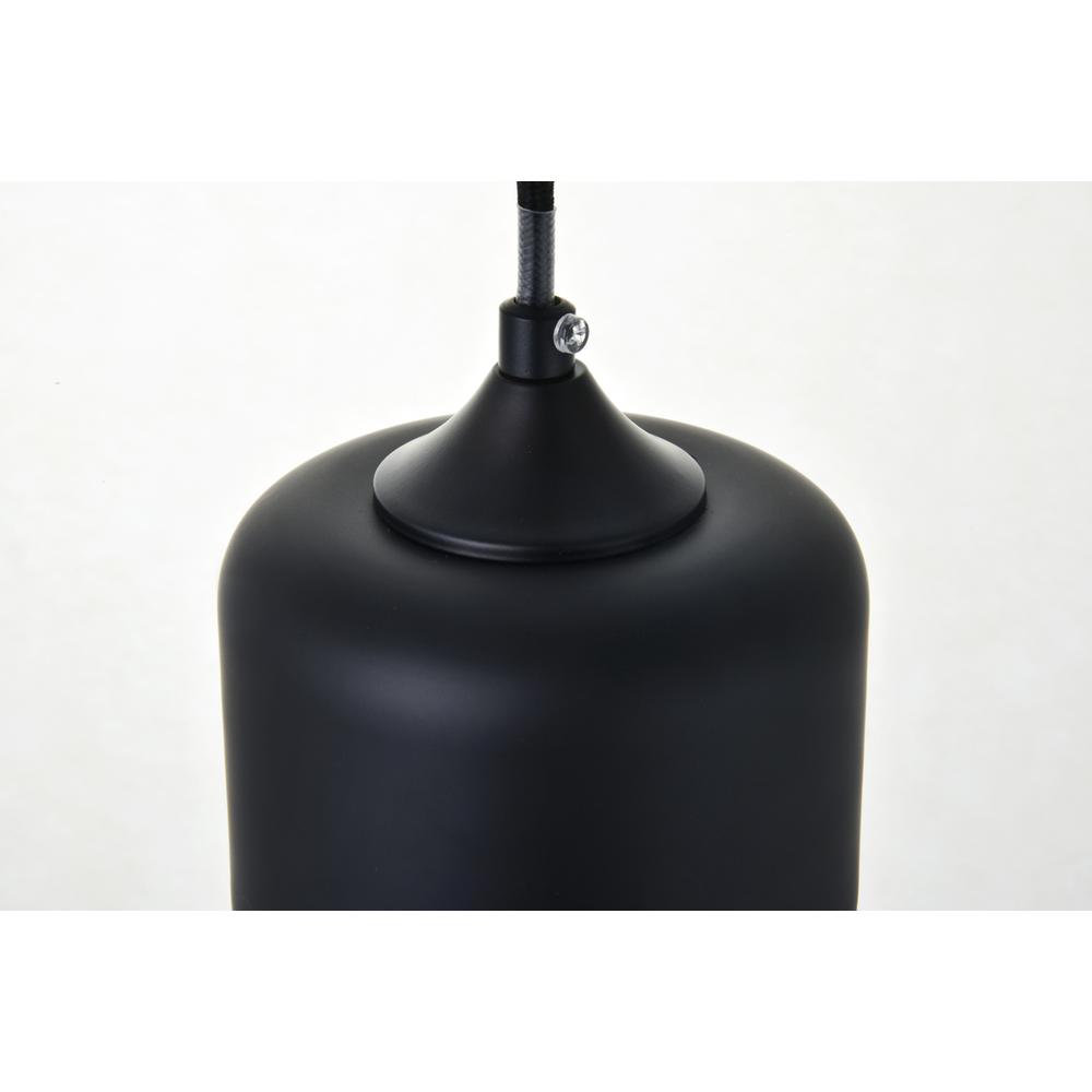 Ashwell 1 Light Black Pendant With Clear Glass. Picture 5