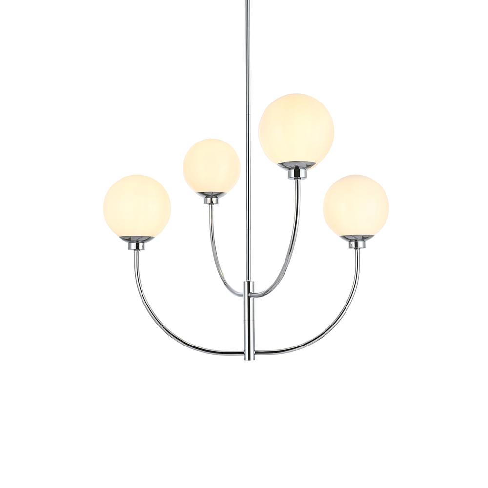 Nyomi 30 Inch Chandelier In Chrome. Picture 2