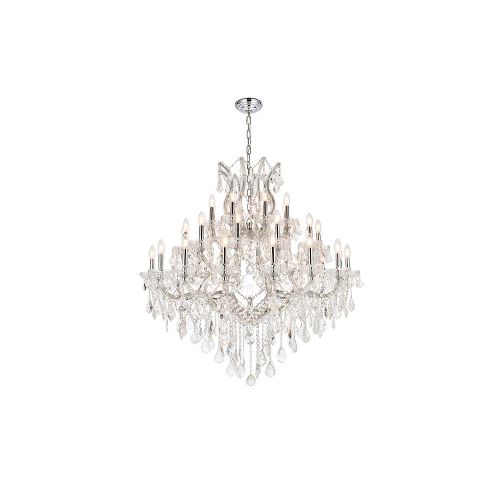 Maria Theresa 37 Light Chrome Chandelier Clear Royal Cut Crystal. Picture 1