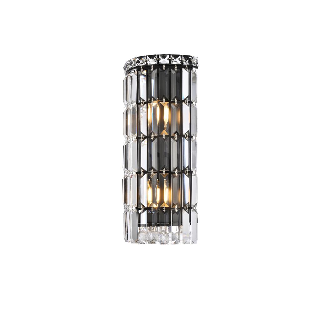 Maxime 8 Inch Black Wall Sconce. Picture 2