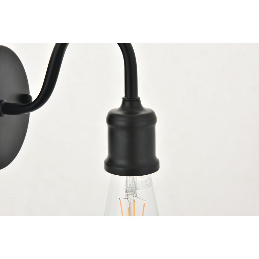 Serif 1 Light Black Wall Sconce. Picture 9