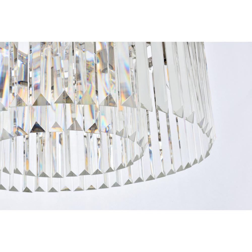 Sydney 8 Light Polished Nickel Chandelier Clear Royal Cut Crystal. Picture 3