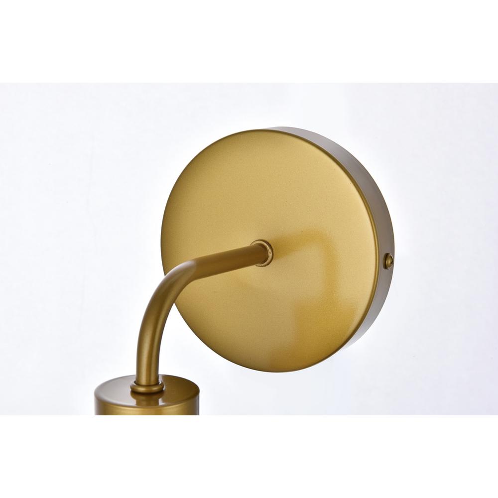 Hanson 1 Light Bath Sconce In Brass With Frosted Shade. Picture 5