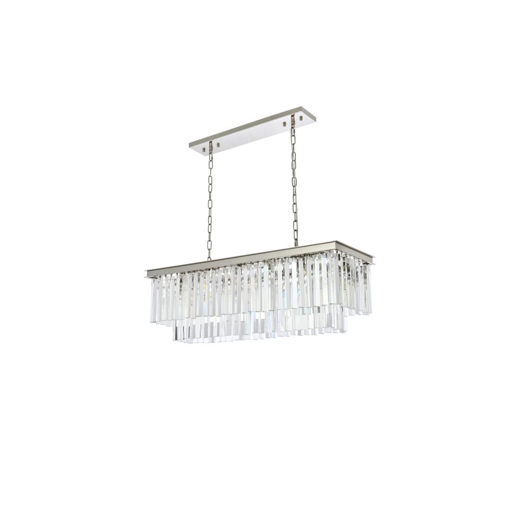 Sydney 12 Light Polished Nickel Chandelier Clear Royal Cut Crystal. Picture 6
