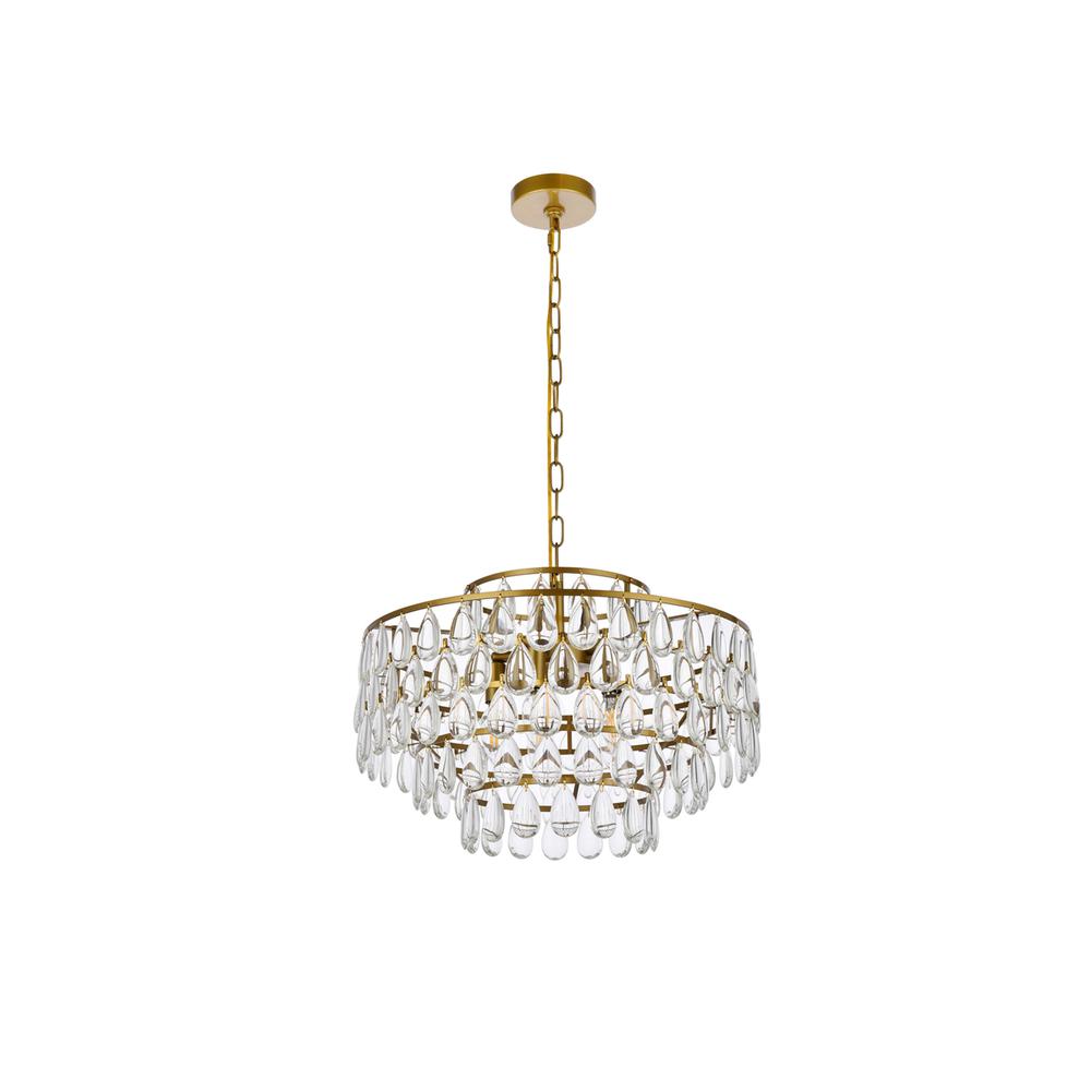 Mila 20 Inch Pendant In Brass. Picture 6