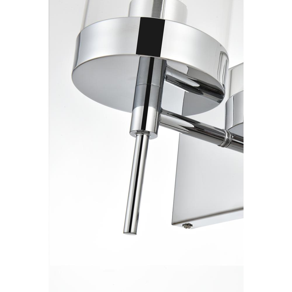 Benny 1 Light Chrome And Clear Bath Sconce. Picture 5