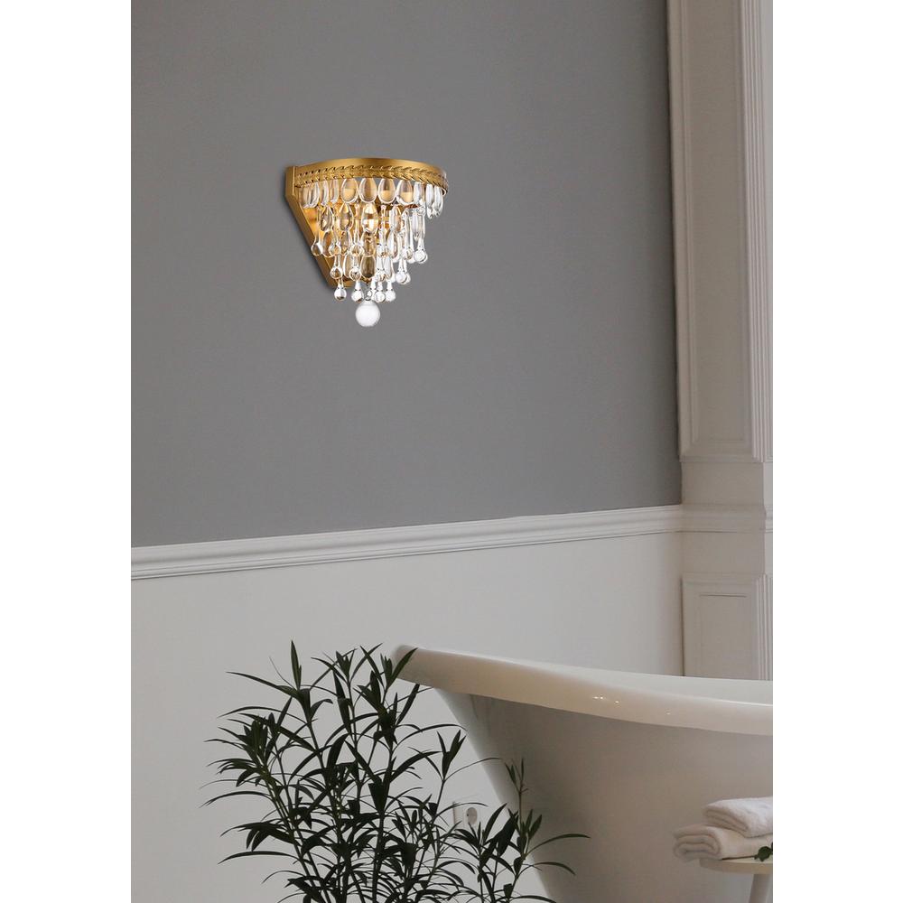 Nordic 1 Light Brass Wall Sconce. Picture 6
