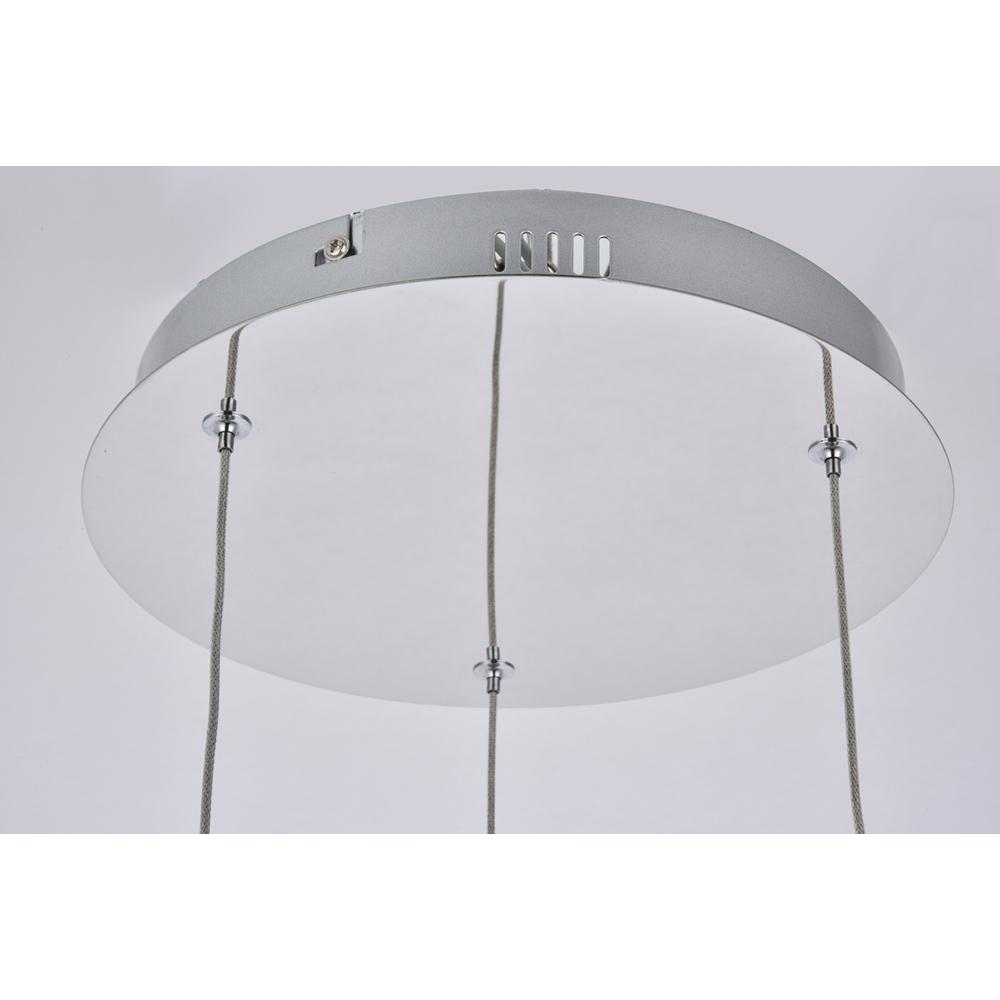 Amherst Collection Led 3-Light Chandelier 12In X 9In Chrome Finish. Picture 4