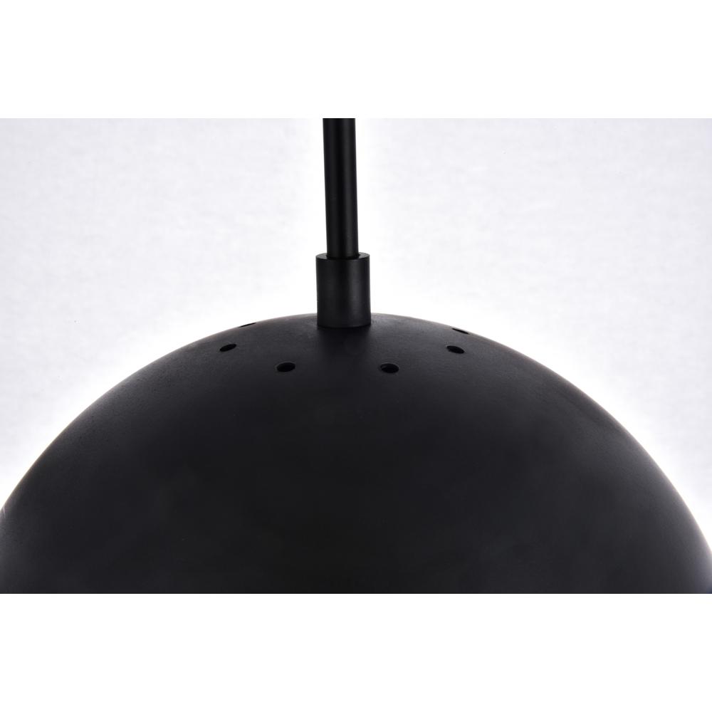 Eclipse 1 Light Black Plug In Pendant With Clear Glass. Picture 3