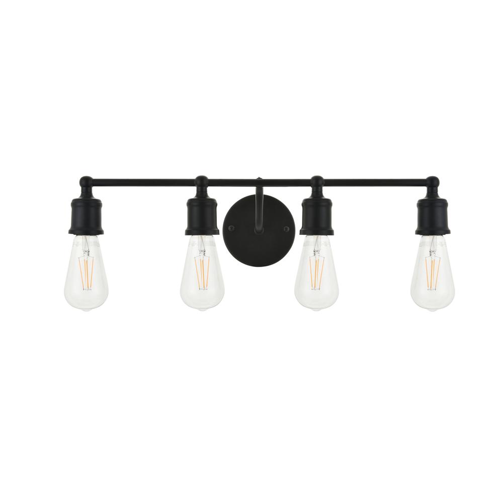 Serif 4 Light Black Wall Sconce. Picture 2
