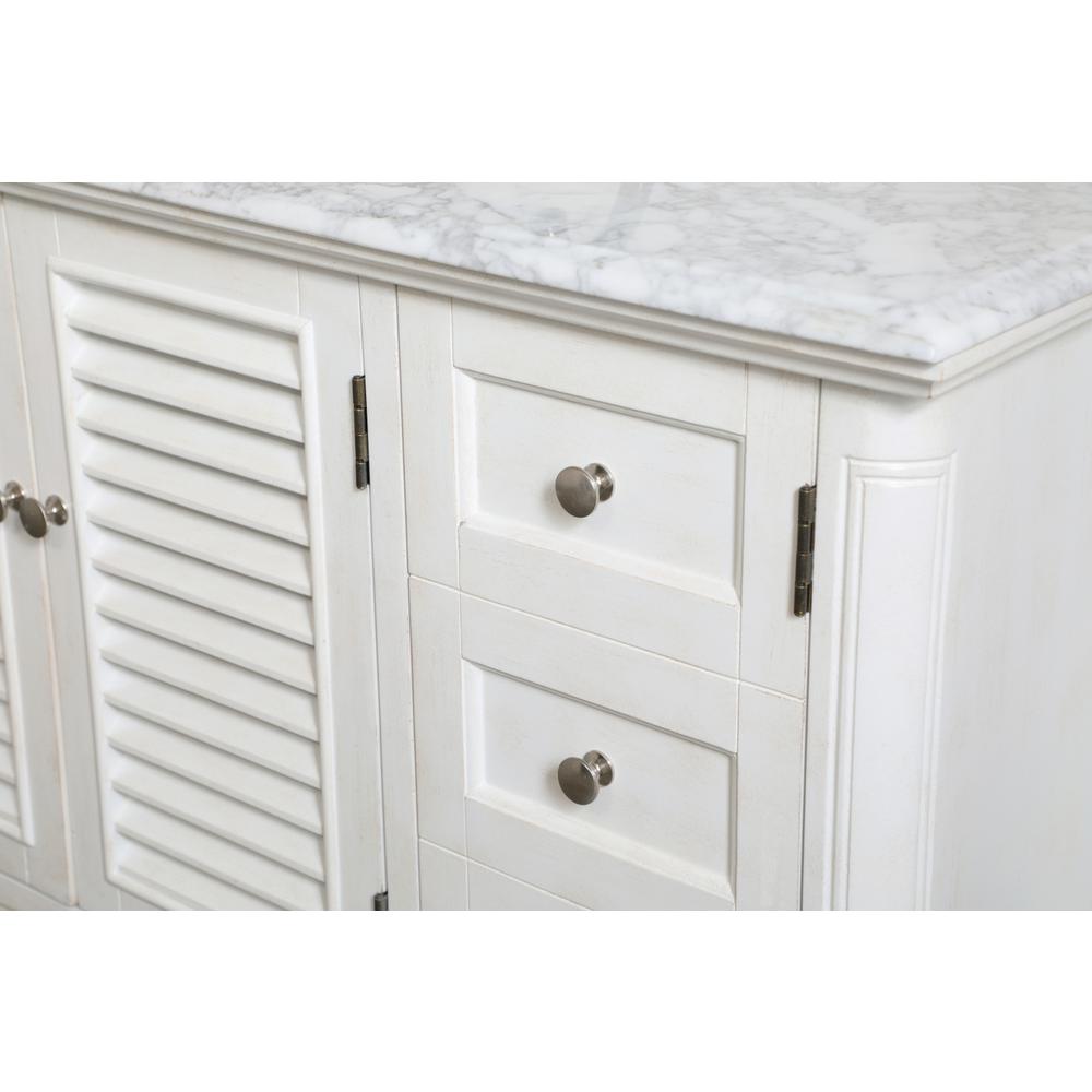 42 Inch Single Bathroom Vanity In Antique White. Picture 11