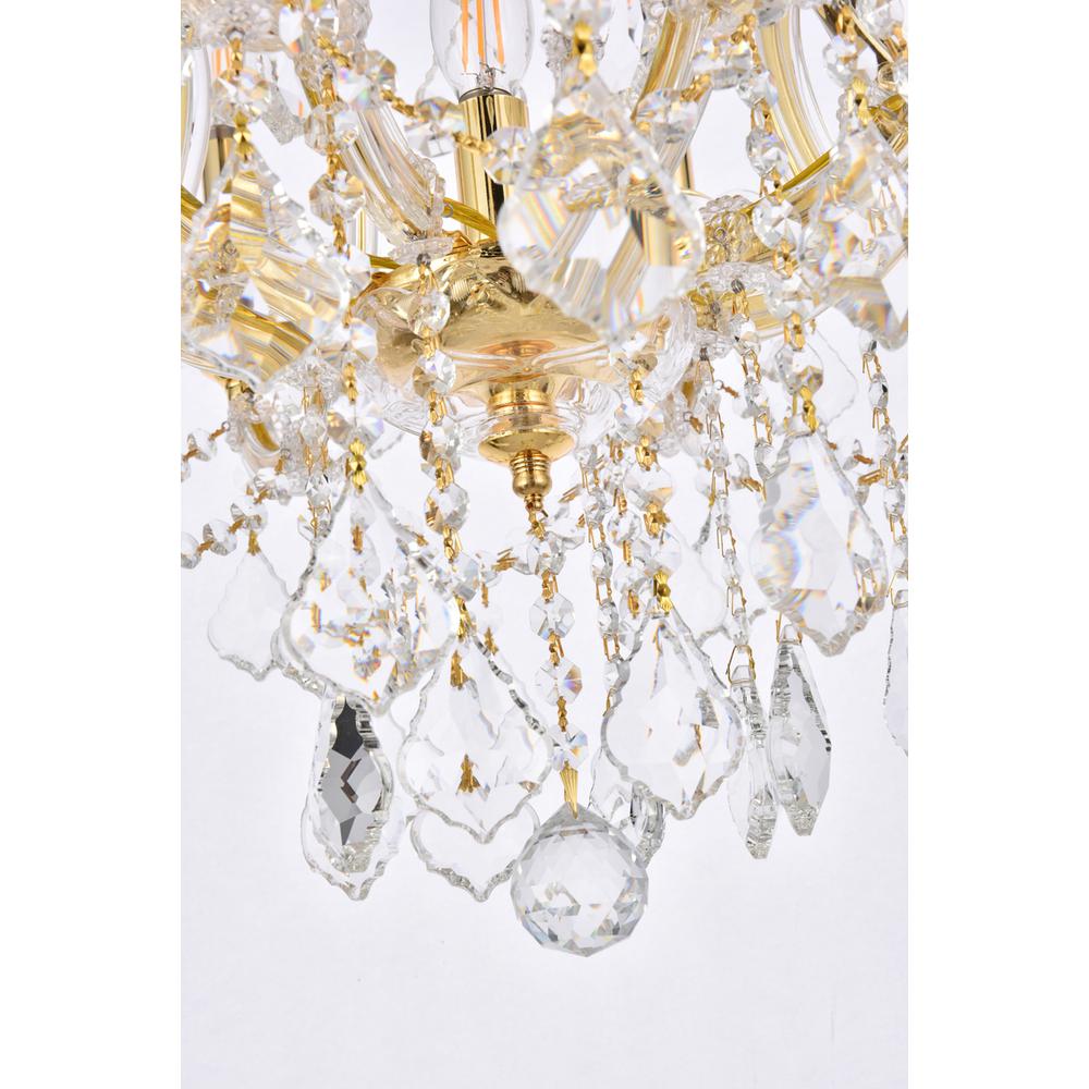 Maria Theresa 9 Light Gold Chandelier Clear Royal Cut Crystal. Picture 3