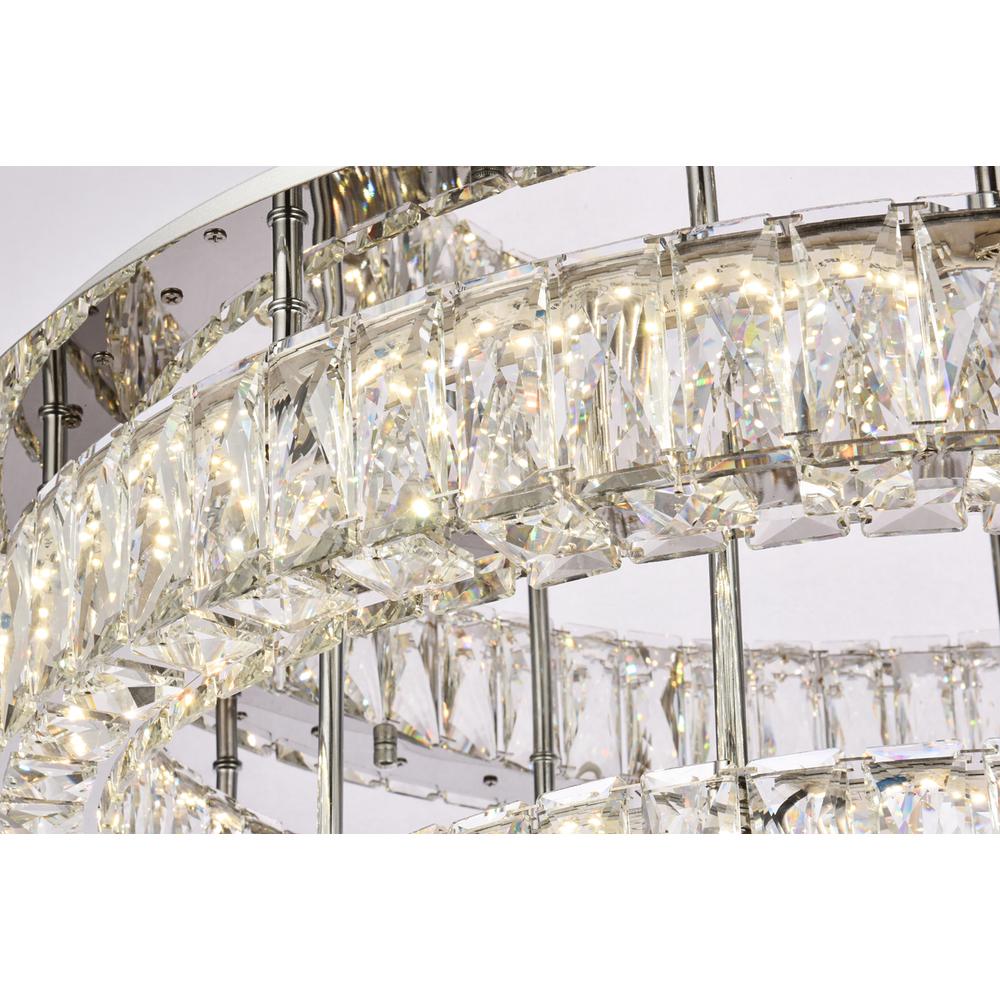 Monroe 30 Inch Led Double Flush Mount In Chrome. Picture 4