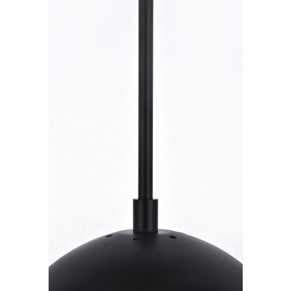 Eclipse 1 Light Black Plug In Pendant With Clear Glass. Picture 4