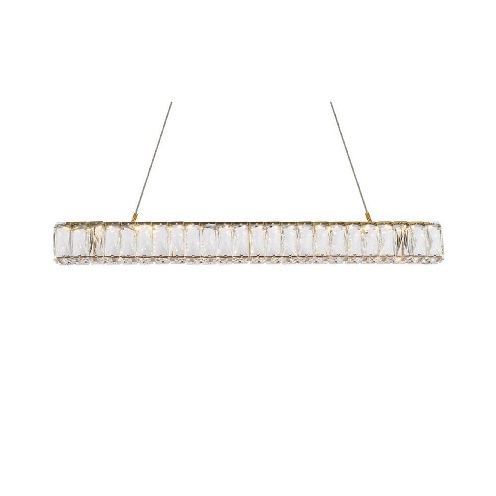 Monroe 31 Inch Led Linear Pendant In Gold. Picture 2