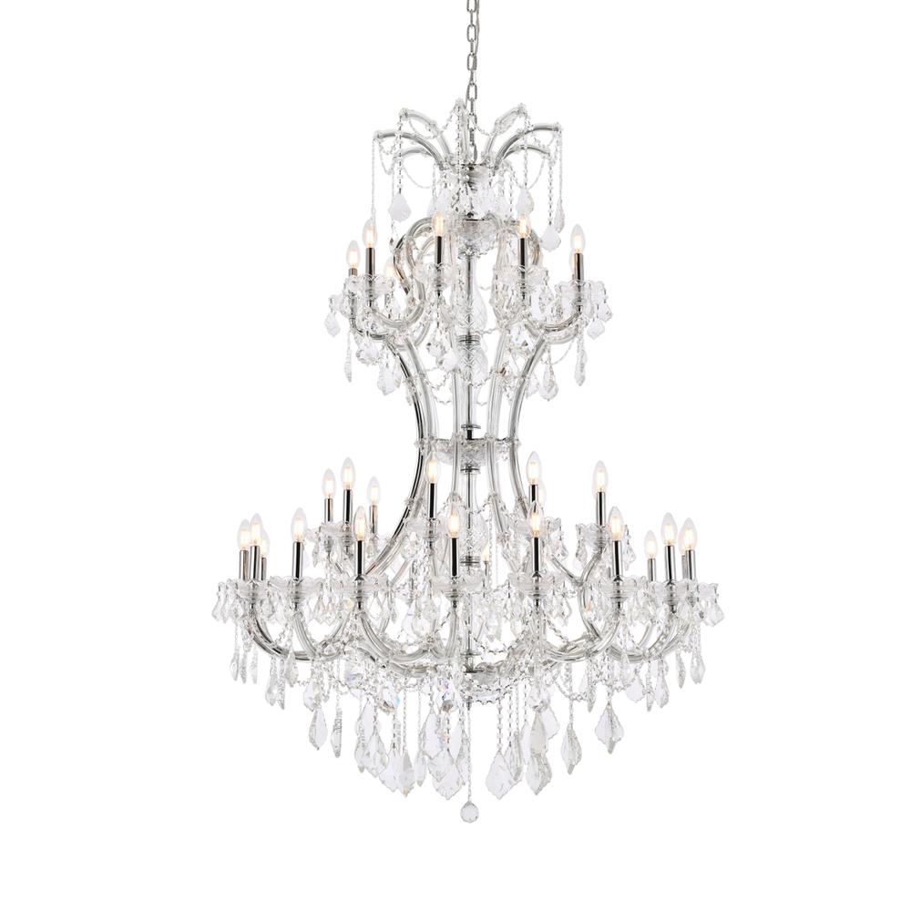 Maria Theresa 36 Light Chrome Chandelier Clear Royal Cut Crystal. Picture 2