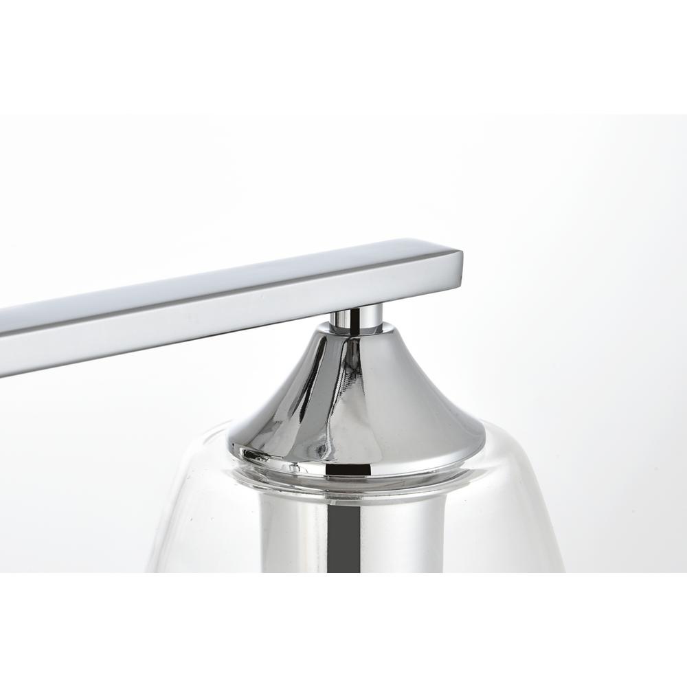 Harris 3 Light Chrome And Clear Bath Sconce. Picture 6