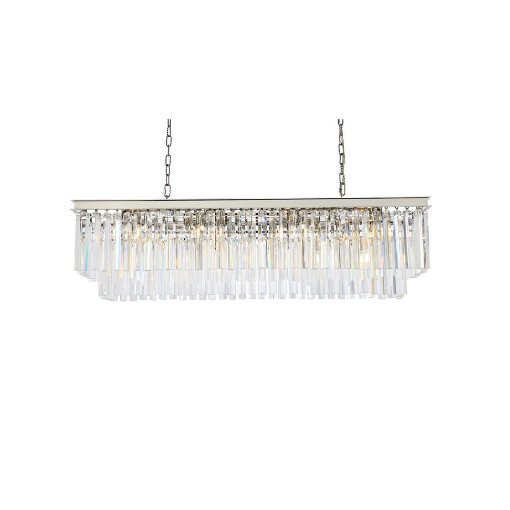 Sydney 12 Light Polished Nickel Chandelier Clear Royal Cut Crystal. Picture 2