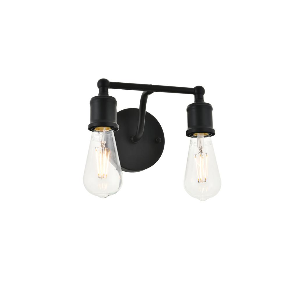 Serif 2 Light Black Wall Sconce. Picture 5
