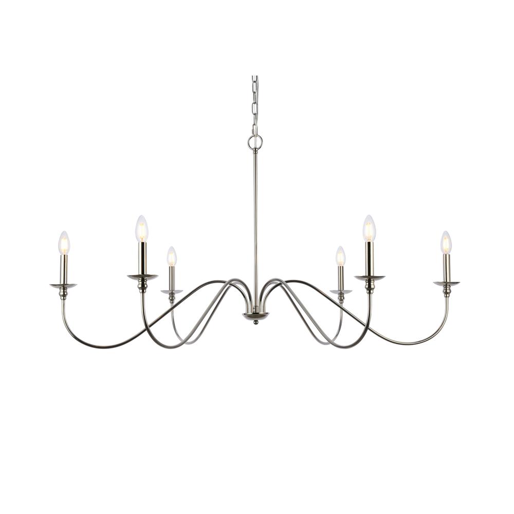 Rohan 48 Inch Chandelier In Polished Nickel. Picture 2