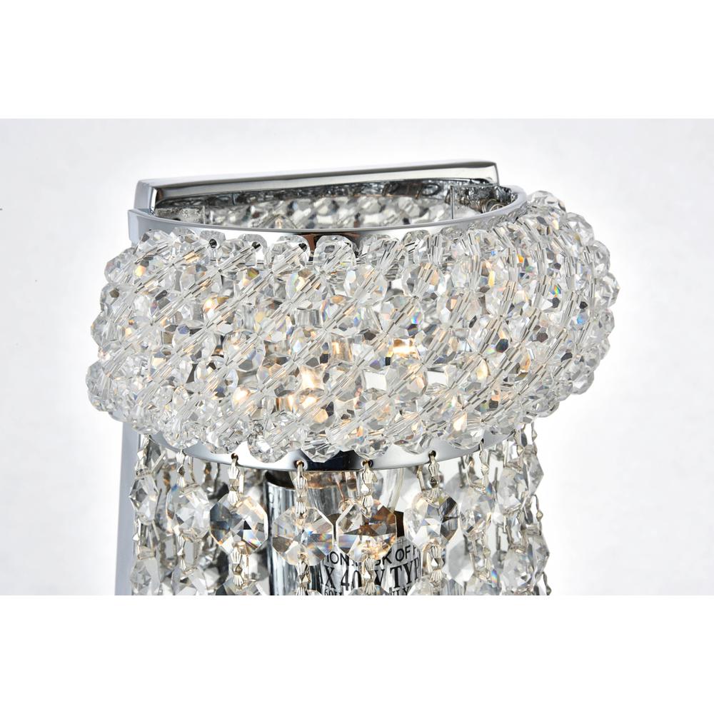 Primo 4 Light Chrome Wall Sconce Clear Royal Cut Crystal. Picture 2