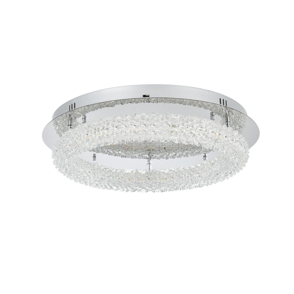 Bowen 22 Inch Adjustable Led Flush Mount In Chrome. Picture 7