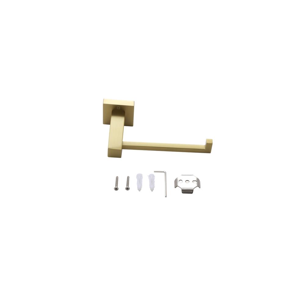 Isla 2-Piece Bathroom Hardware Set In Brushed Gold. Picture 6