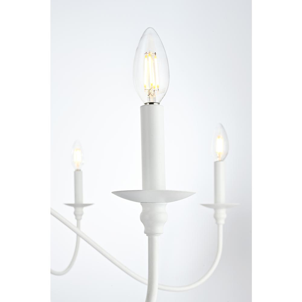 Rohan 54 Inch Chandelier In White. Picture 4