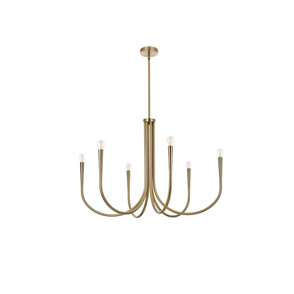 Layne 36 Inch Chandelier In Gold. Picture 6