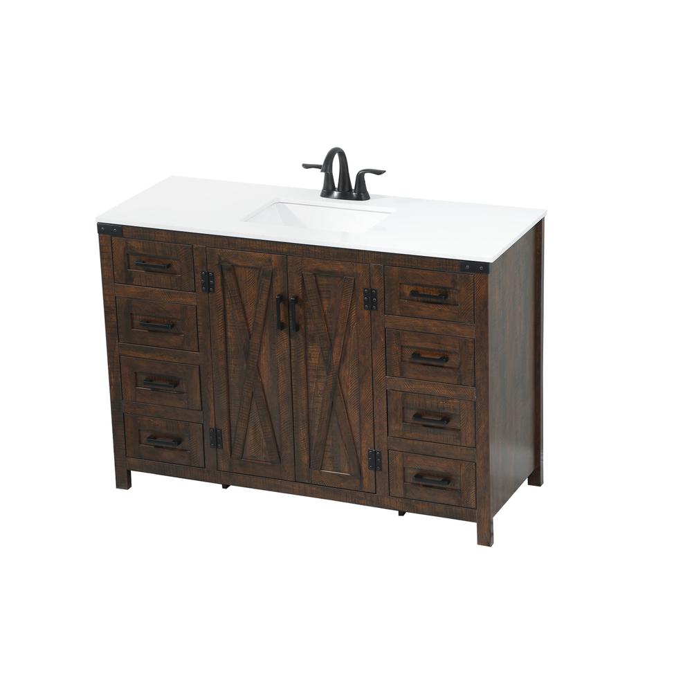 48 Inch Single Bathroom Vanity In Expresso. Picture 8