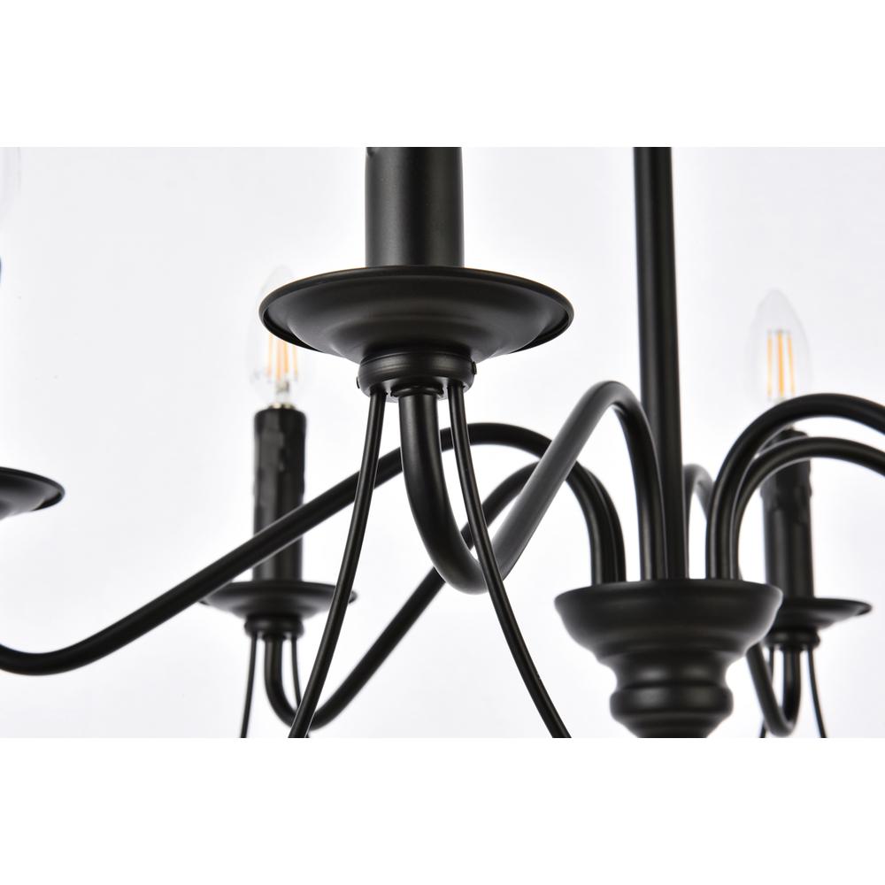 Westley 6 Lights Pendant In Black. Picture 5