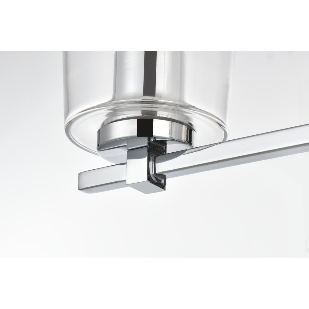 Kacey 4 Light Chrome And Clear Bath Sconce. Picture 6