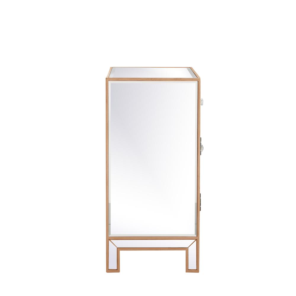 29 In. Mirrored Cabinet In Antique Gold. Picture 9
